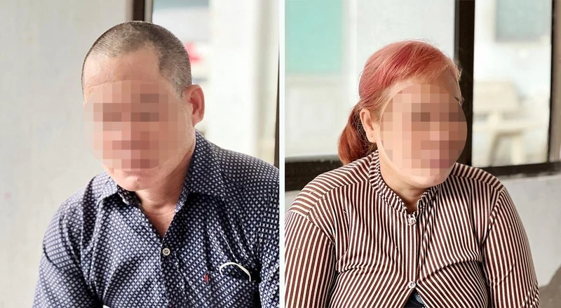 Hai bị can Trương Văn Ất và Trần Thị Dọn.