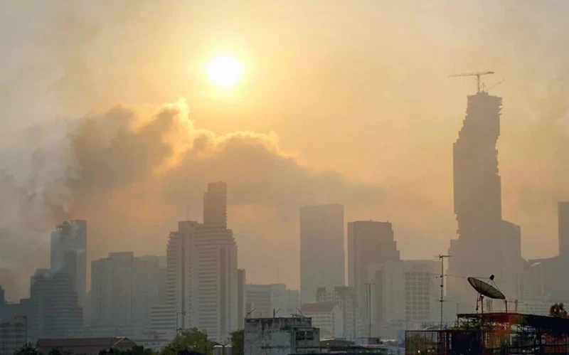 Tình trạng ô nhiễm không khí đang ngày càng trở nên trầm trọng ở Thái Lan. (Ảnh: Nation)