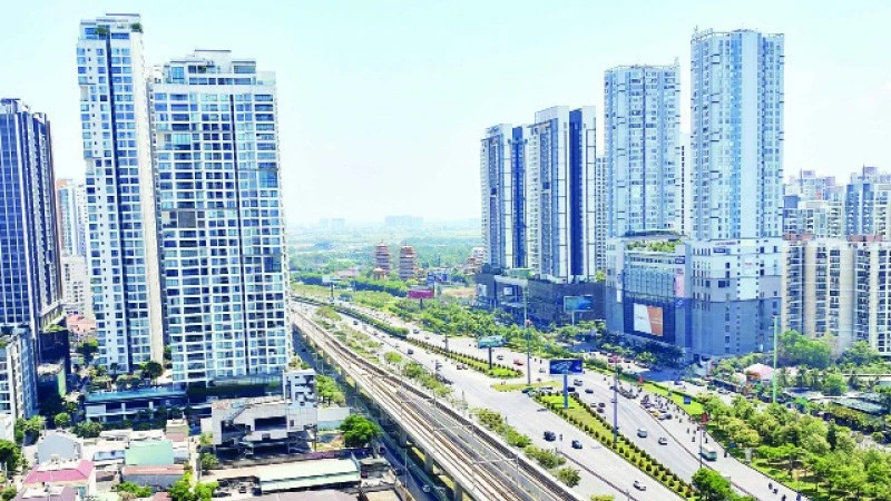 Một góc đô thị thành phố Thủ Đức, Thành phố Hồ Chí Minh. (Ảnh: Quang Quý)