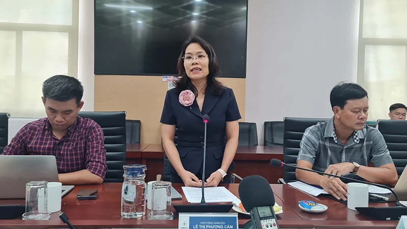Bà Lê Thị Cẩm Phương, Phó Tổng Giám đốc EVNCPC: Việc thay đổi thời gian ghi chỉ số tiêu thụ điện về cuối tháng tạo thuận lợi cho khách hàng trong việc theo dõi lượng điện tiêu thụ dễ dàng hơn.
