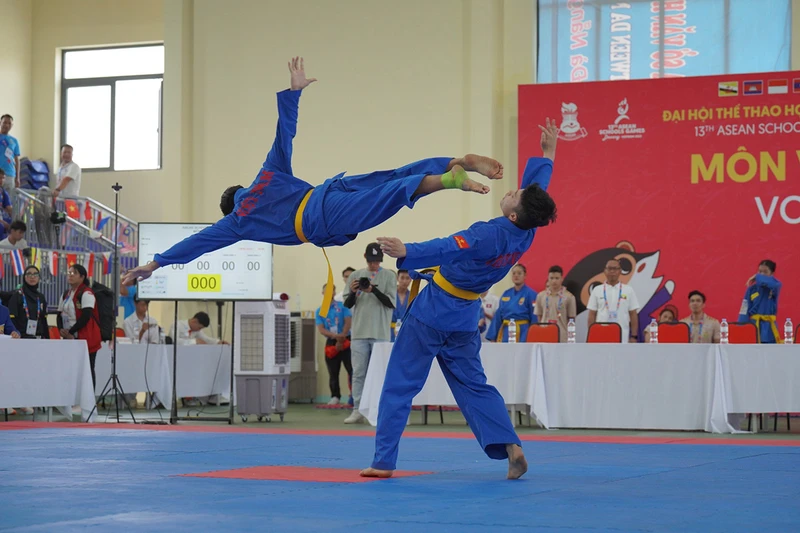 Trong ngày thi đấu cuối cùng của bộ môn vovinam, các vận động viên đã mang đến cho khán giả những màn trình diễn đầy ấn tượng.