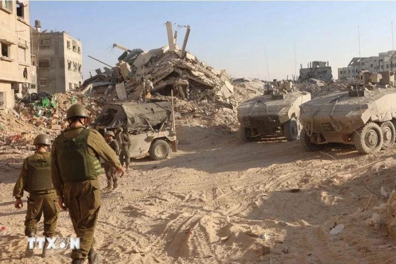 Binh sĩ Israel tại thành phố Rafah, Dải Gaza ngày 7/11/2024. (Ảnh: THX/TTXVN)
