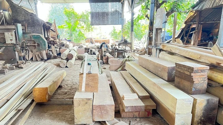 Làng nghề Hương Ngải, xã Hương Ngải, huyện Thạch Thất, thành phố Hà Nội. (Ảnh: TUẤN ANH)