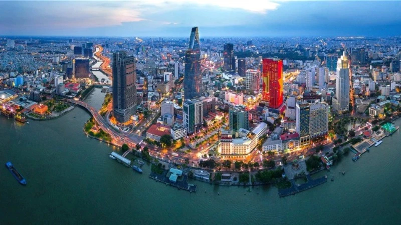 Trung tâm tài chính quốc tế sẽ được xây dựng tại Thành phố Hồ Chí Minh và Đà Nẵng. Trong ảnh: Thành phố Hồ Chí Minh đã chuẩn bị nhiều điều kiện hội nhập thị trường tài chính quốc tế.