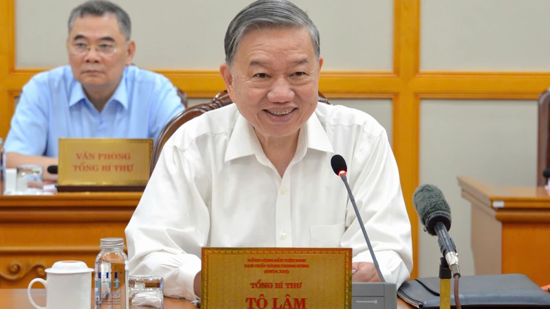 Tổng Bí thư Tô Lâm chủ trì buổi họp.