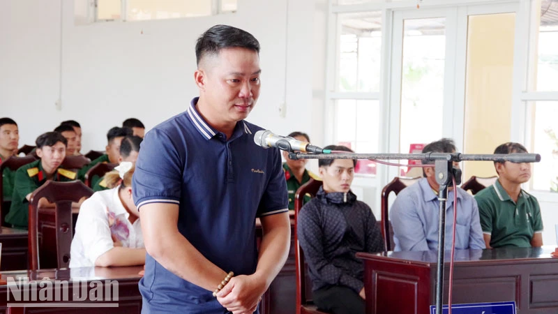 Bị cáo Ngô Qui Triệu.