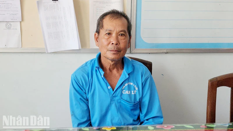 Ông Nguyễn Văn Kịch tại cơ quan công an.