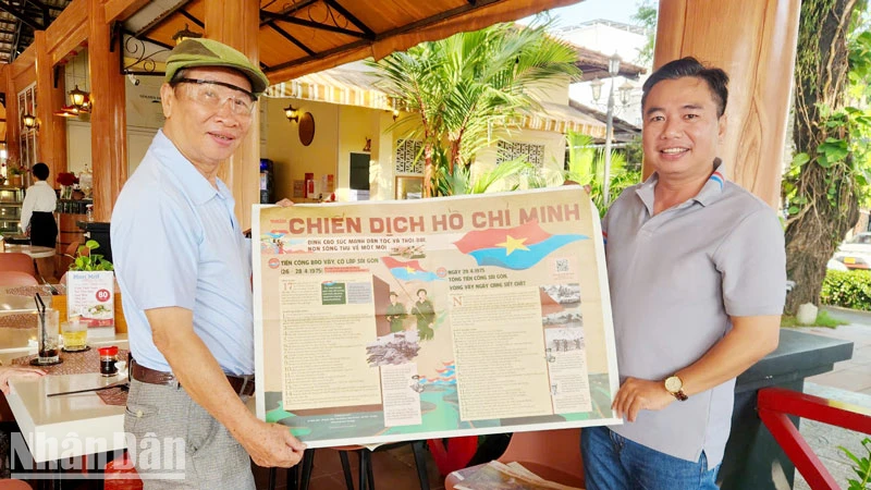 Ông Trương Thanh Hồng, cán bộ hưu trí ngụ thành phố Rạch Giá là người nhận phụ san đặc biệt của Báo Nhân Dân kỷ niệm 50 năm Ngày Giải phóng miền nam, thống nhất đất nước từ rất sớm. 