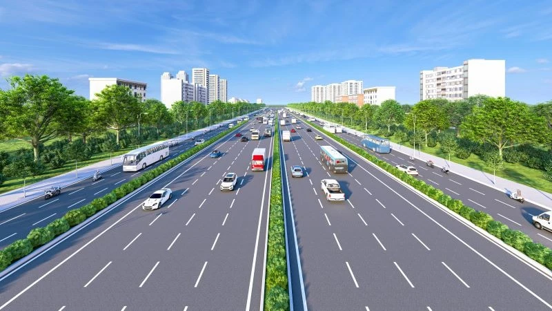 Dự án đường Vành 4 Thành phố Hồ Chí Minh có tổng chiều dài 207km, đi qua 5 địa phương. (Ảnh: QUÝ HIỀN)