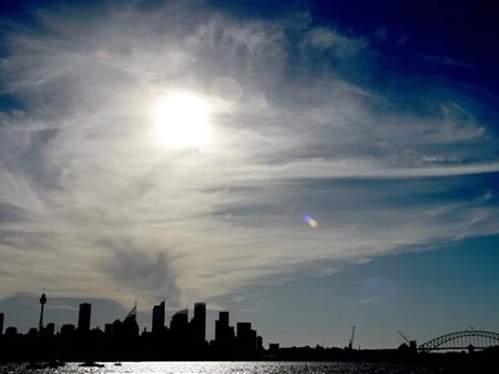 Nắng nóng gay gắt tại thành phố Sydney, Australia. (Ảnh: AFP/TTXVN)