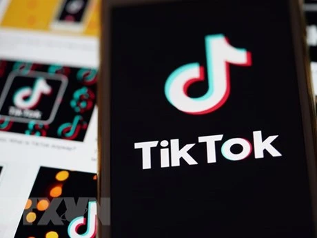 Biểu tượng của TikTok. (Ảnh: AFP/TTXVN)