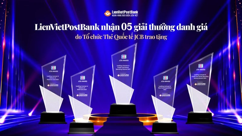 LienVietPostBank được vinh danh 5 hạng mục danh giá của Tổ chức Thẻ quốc tế 
