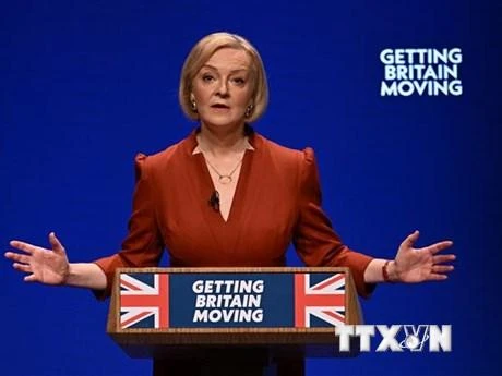 Thủ tướng Anh Liz Truss. (Ảnh: AFP/TTXVN)