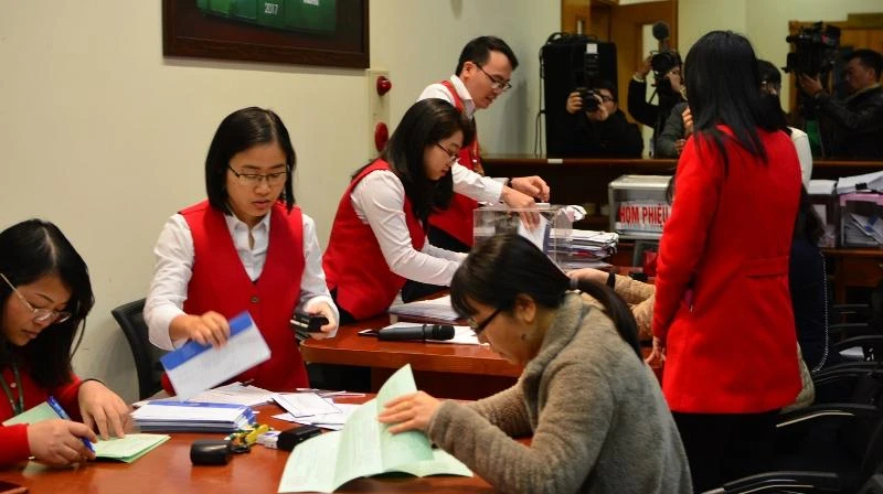 Một phiên đấu giá tại HNX. (Ảnh minh họa)