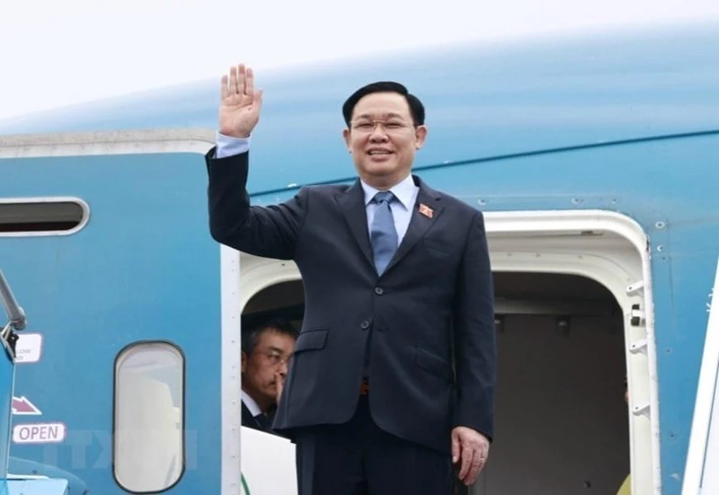 Chủ tịch Quốc hội Vương Đình Huệ lên đường thăm chính thức Australia và New Zealand. (Ảnh: Doãn Tấn/TTXVN)