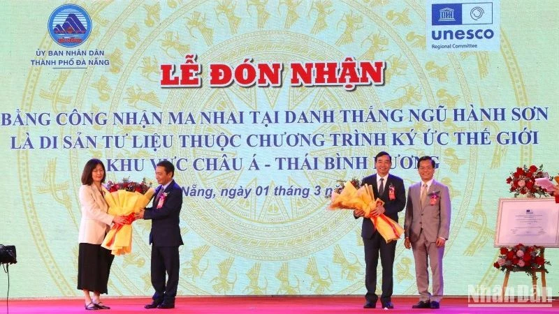 Lễ đón nhận Bằng công nhận di sản tư liệu Mai nhai thuộc Chương trình Ký ức thế giới khu vực châu Á-Thái Bình Dương