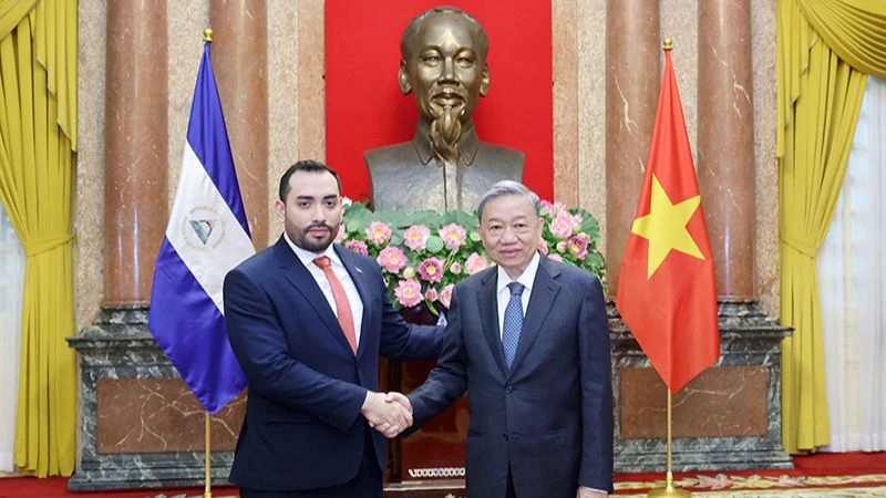 Chủ tịch nước Tô Lâm tiếp Đại sứ Nicaragua Mario José Armengol Campos.