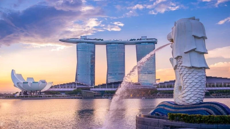 Sư tử biển Merlion là biểu tượng của đảo quốc Singapore. (Ảnh: Tổng cục Du lịch Singapore)