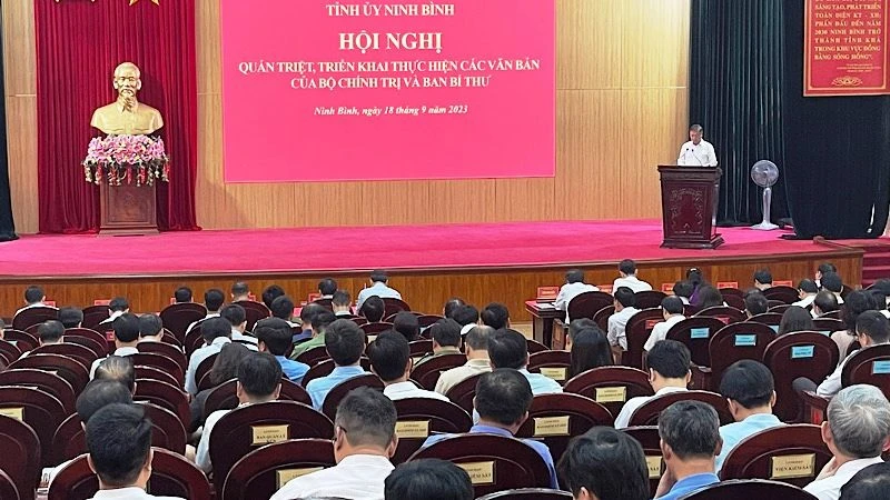 Quang cảnh hội nghị. (Ảnh: XUÂN TRƯỜNG)