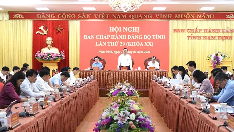 Quang cảnh hội nghị. (Ảnh: XUÂN TRƯỜNG)