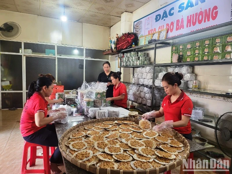 Sản phẩm kẹo cu đơ Bà Hường (Hương Sơn) được xuất khẩu sang thị trường các nước châu Âu.