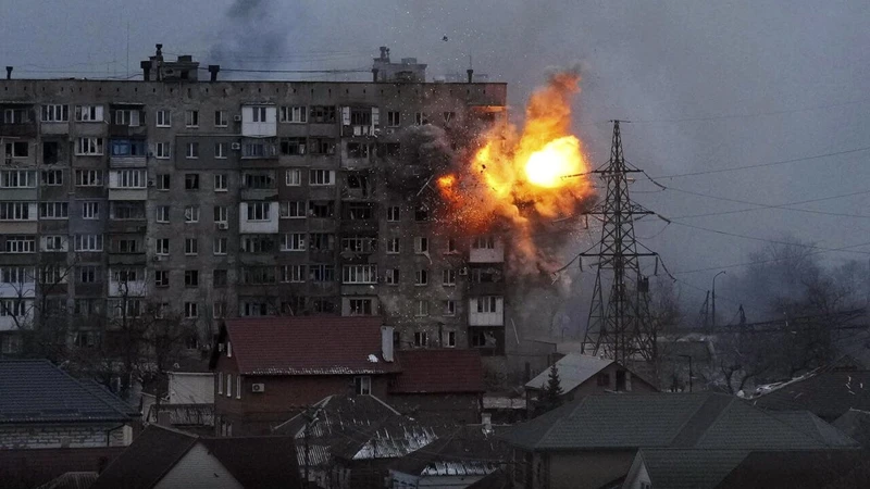 Xung đột tàn phá nặng nề nhiều vùng trên đất nước Ukraine.