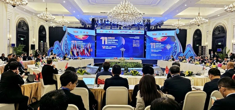 Quang cảnh Hội nghị Bộ trưởng ASEAN về Quản lý thiên tai lần thứ 11.