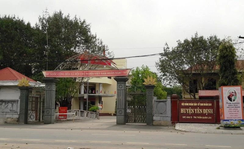 Công sở UBND huyện Yên Định, tỉnh Thanh Hóa.