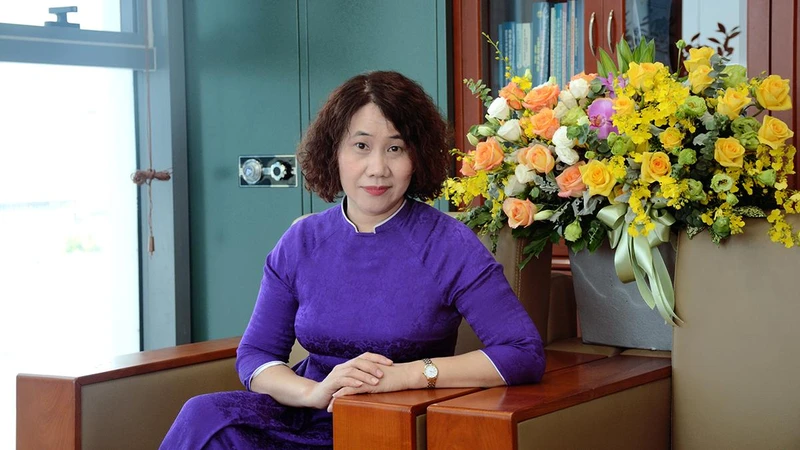 Tổng cục trưởng Tổng cục Thống kê Nguyễn Thị Hương. (Ảnh: Quỳnh Như)