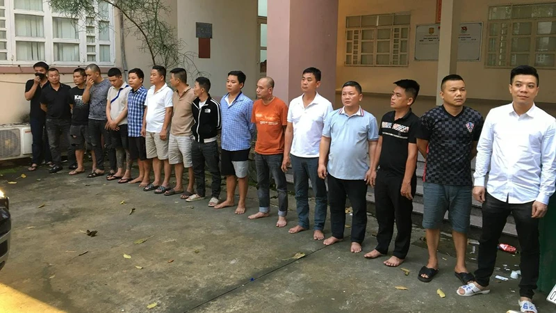 Các đối tượng bị bắt giữ.