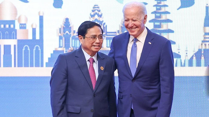 Thủ tướng Phạm Minh Chính và Tổng thống Hoa Kỳ Joe Biden.