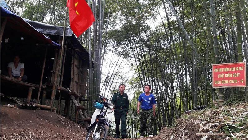 Chốt kiểm soát Biên phòng Tà Ngơn, xã Na Mèo, huyện Quan Sơn, tỉnh Thanh Hóa.