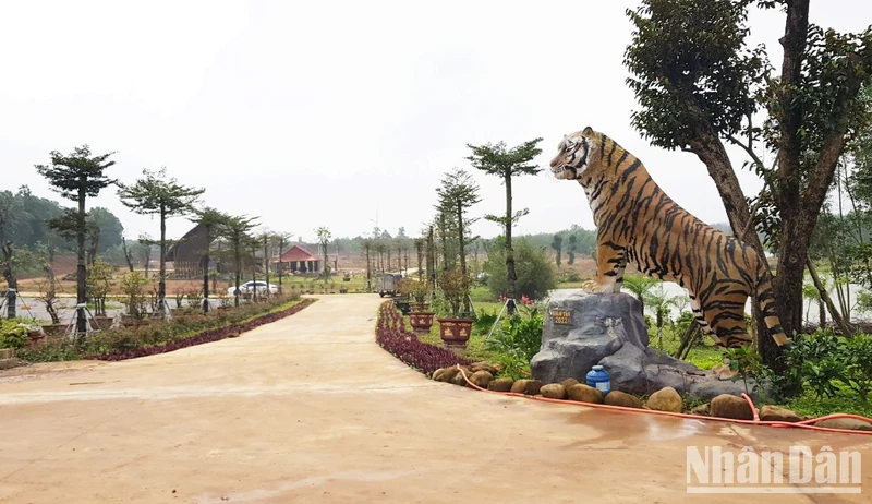 Từ Tết Nhâm Dần 2022, trên khu đất đã có công trình chào năm mới.