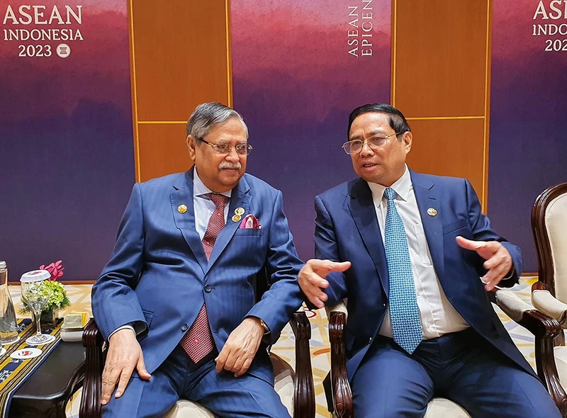 Thủ tướng Phạm Minh Chính và Tổng thống Bangladesh Mohammed Shahabuddin.