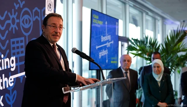 Tổng Giám đốc UNDP Achim Steiner phát biểu tại Lễ công bố Báo cáo Phát triển Con người năm 2023-2024. (Nguồn: UNDP/TTXVN)