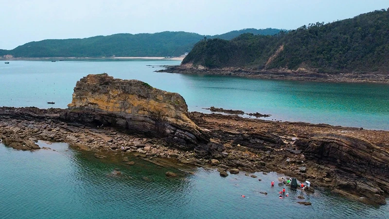 Du khách trải nghiệm bơi lội, câu cá ở đảo Thanh Lân (huyện Cô Tô, tỉnh Quảng Ninh). Du khách trải nghiệm bơi lội, câu cá ở đảo Thanh Lân (huyện Cô Tô, tỉnh Quảng Ninh).