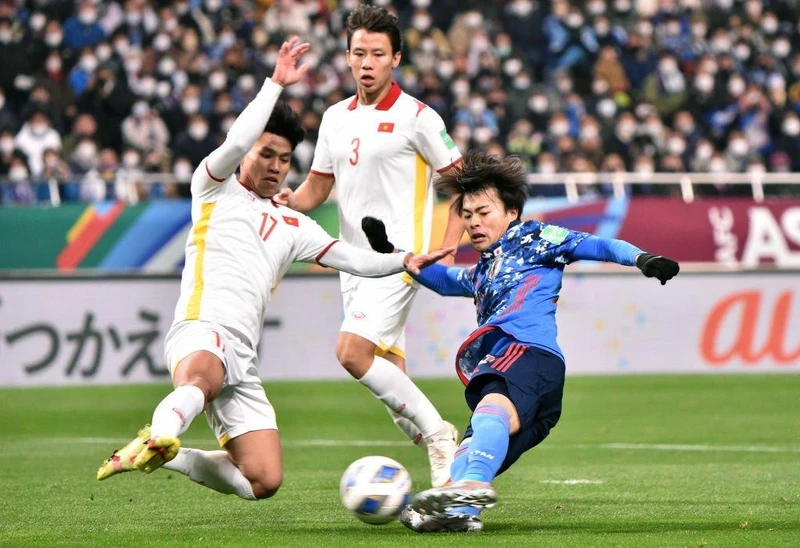 Đội tuyển Việt Nam hòa 1-1 Nhật Bản tại vòng loại thứ ba World Cup 2022. (Ảnh: Getty)
