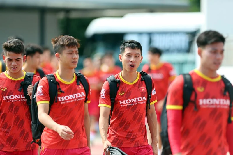 Đội tuyển Việt Nam "lên dây cót" cho chiến dịch AFF Cup cuối năm nay. (Ảnh: VFF)