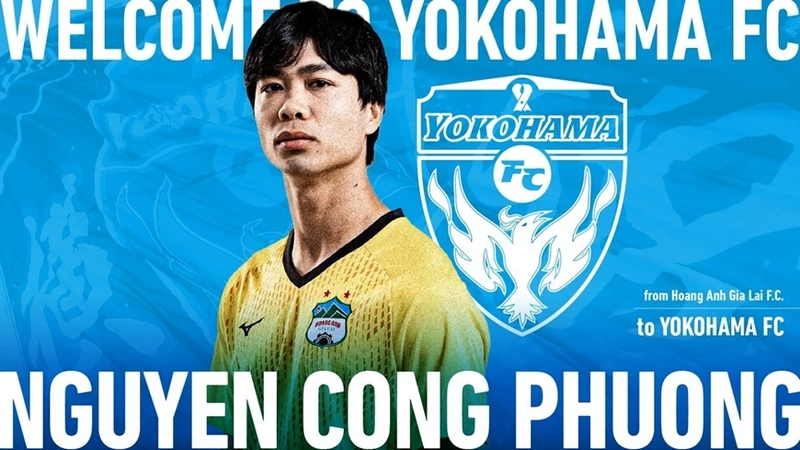Công Phượng gia nhập Yokohama. (Ảnh: Yokohama FC)