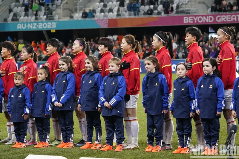 Đội tuyển nữ Việt Nam tại Vòng chung kết World Cup nữ 2023. (Ảnh: ĐỖ ĐẠT)