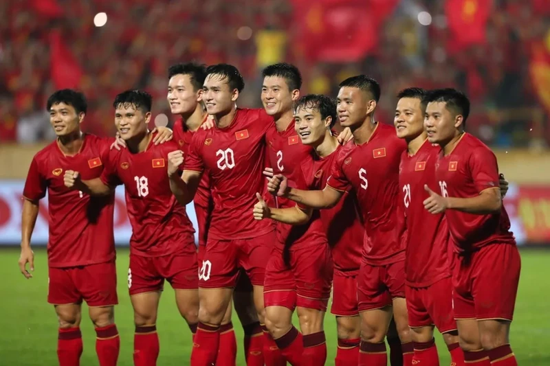 Đội tuyển Việt Nam gặp các đối thủ mạnh trong đợt FIFA Days tháng 10. (Ảnh: TTXVN)
