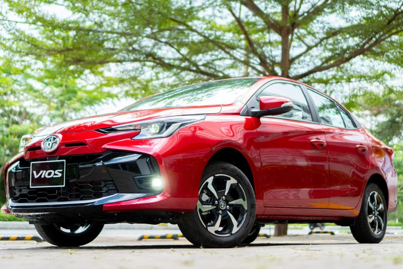 Mẫu xe Toyota Vios. 
