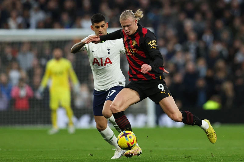 Man City chưa thể ghi bàn trên sân Tottenham Hotspur. (Ảnh: The Sun)