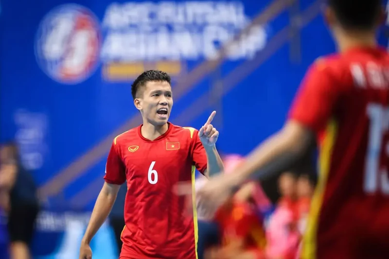 Quả bóng Vàng futsal Việt Nam 2023 - Đội trưởng đội tuyển futsal Phạm Đức Hòa. (Ảnh: VFF)