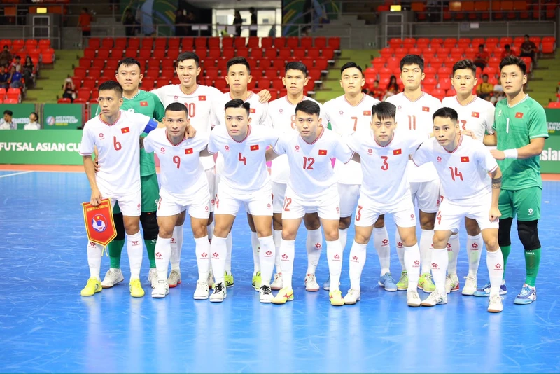 Các thành viên đội tuyển futsal Việt Nam. (Ảnh: VFF)