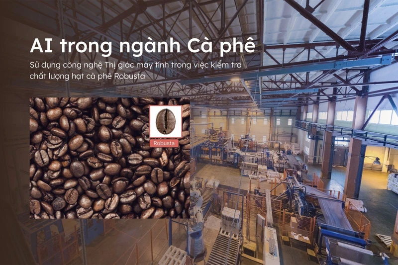 Một trong số ứng dụng là sử dụng công nghệ Thị giác máy tính trong việc kiểm tra chất lượng hạt cà-phê Robusta.