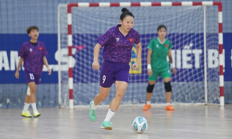 Đội tuyển nữ futsal Việt Nam chuẩn bị bước vào giải đấu lớn trong năm 2025. (Ảnh: VFF)