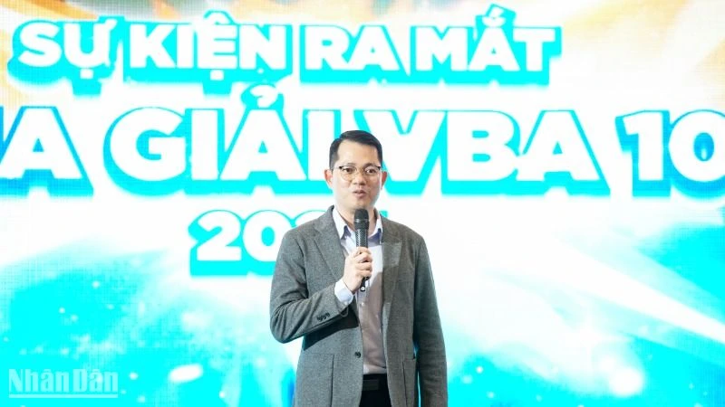 CEO VBA Trần Chu Sa phát biểu tại sự kiện. (Ảnh: MINH PHÚ)