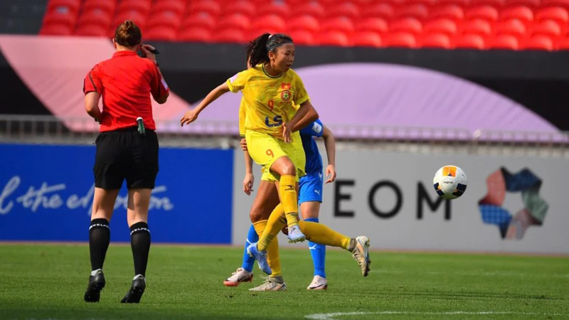 Huỳnh Như cùng các đồng đội khép lại hành trình tại AFC Women’s Champions League 2024/25. (Ảnh: VFF)