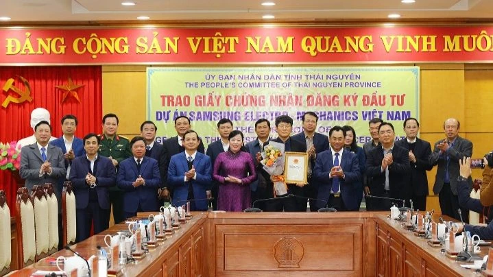 Đến nay Thái Nguyên thu hút vốn FDI đạt hơn 10,5 tỷ đồng, là điểm đến của nhiều nhà đầu tư lớn.